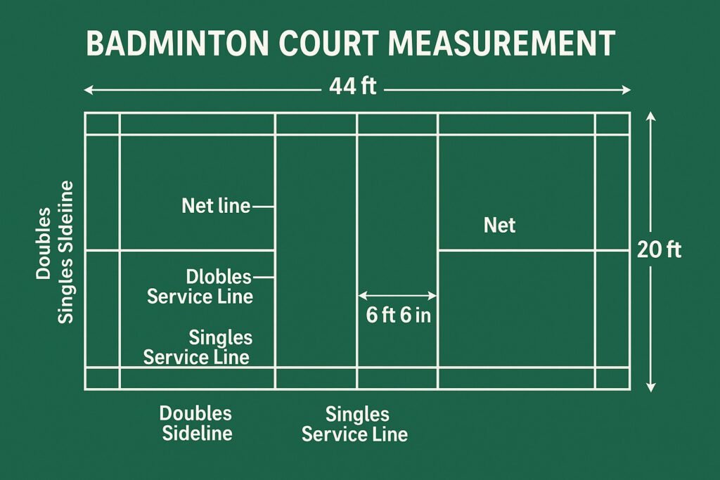 Badminton Court Measurement Guide