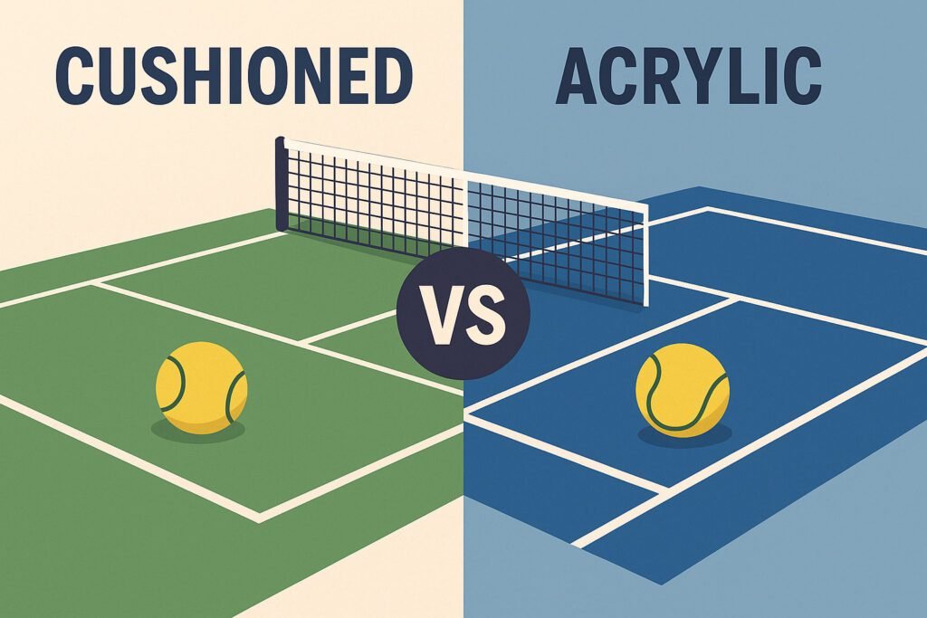 Cushioned vs Acrylic Tennis Flooring