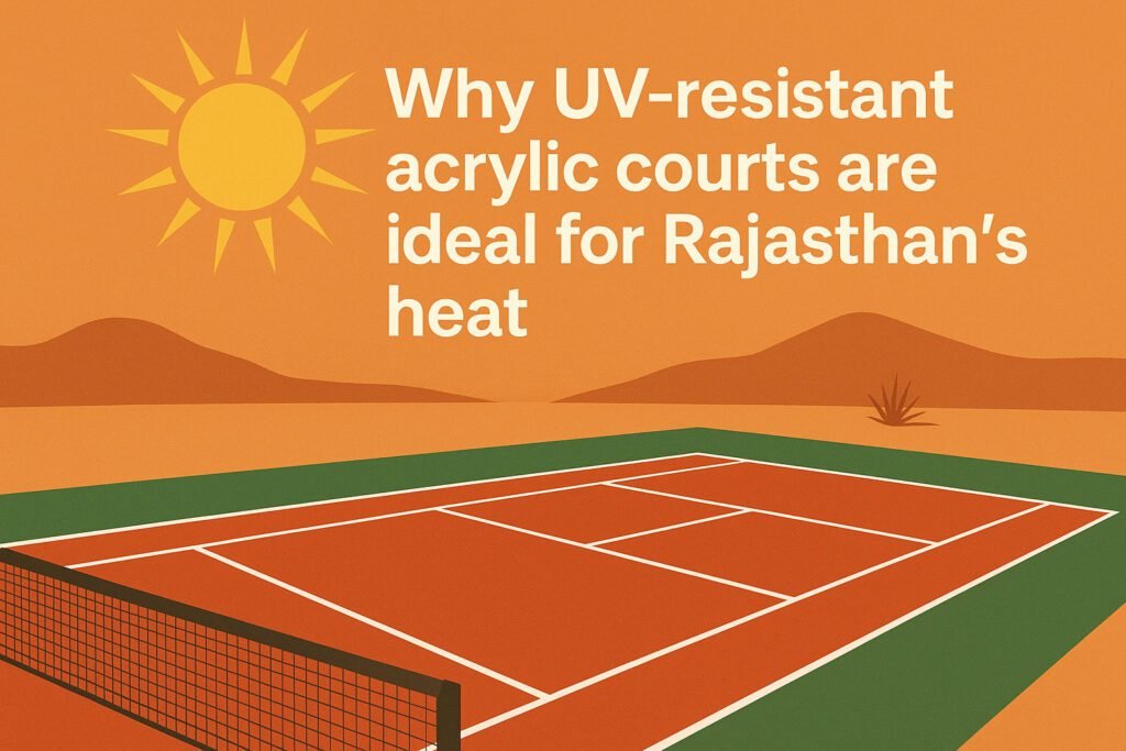 Why UV-resistant acrylic courts are ideal for Rajasthan’s heat