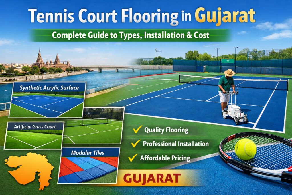 Tennis Court Flooring in Gujarat