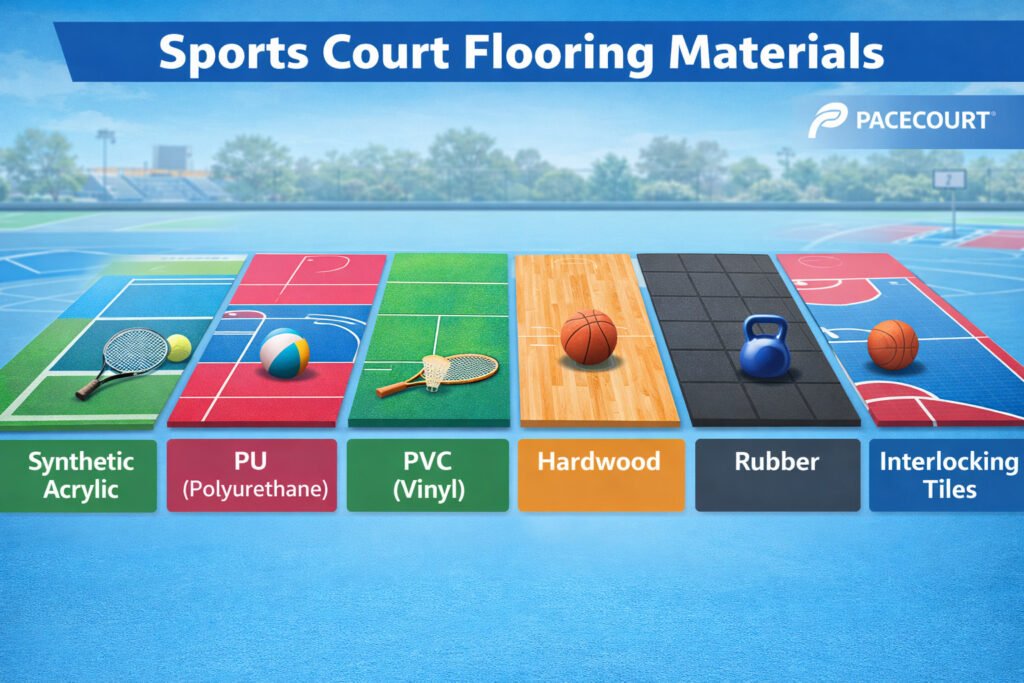 Outdoor Tennis Court Flooring Materials for Indian Weather Conditions