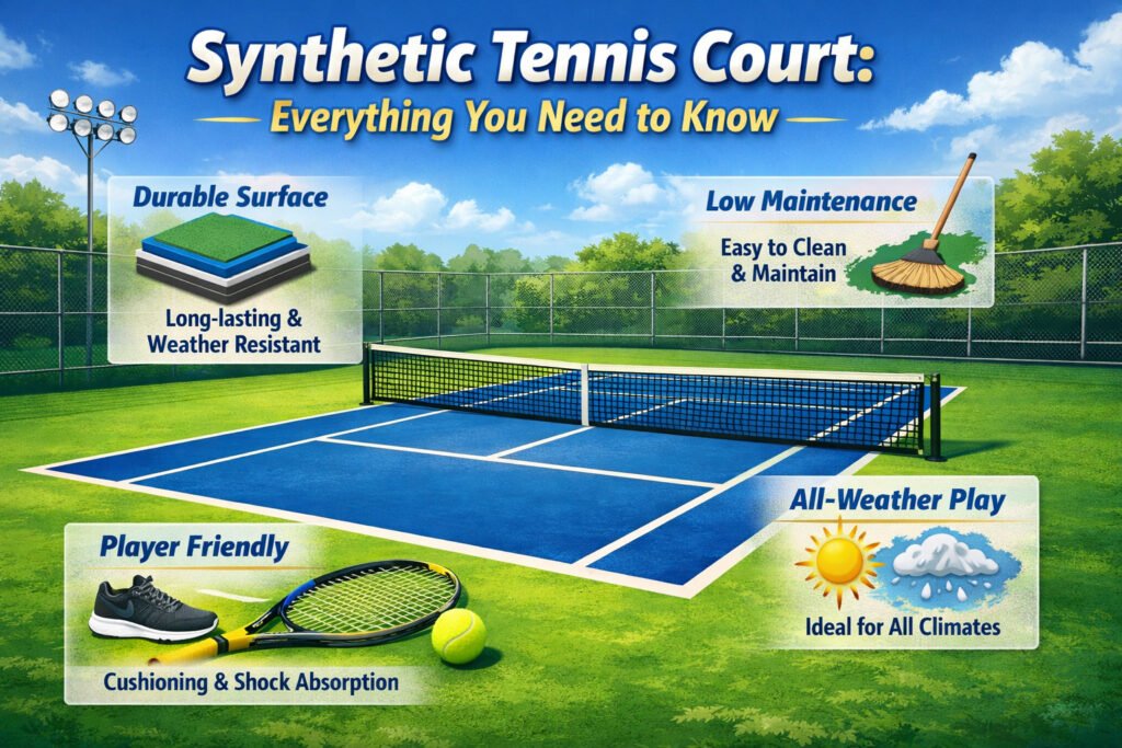 Synthetic Tennis Court